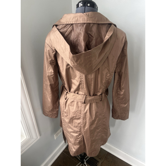 Urban Republic Women's Tan Trench Coat Rain Jacket Size Large NWT - Picture 5 of 12